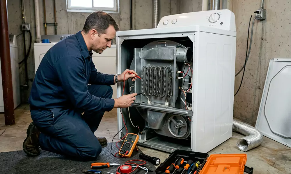 Dryer Not Heating Repair in Worcester, MA